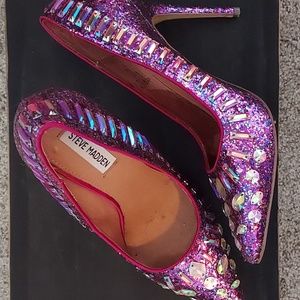 Steve Madden bedazzled/ glitter Barbie shoes!!! 10M